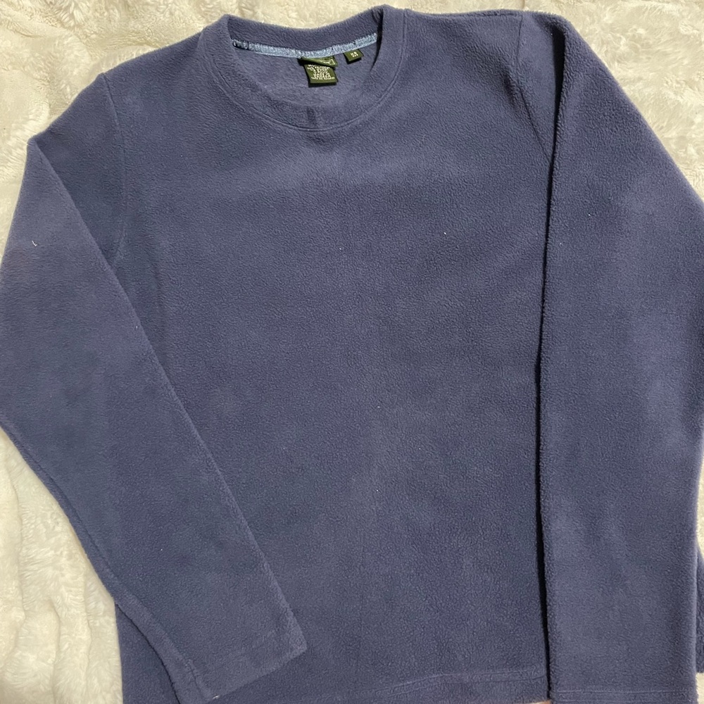 Woman’s LL BEAN fleece crew sweater
